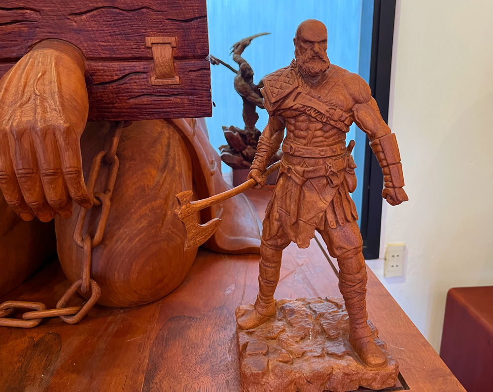 atelier sulpture sur bois woodart hoi an kratos
