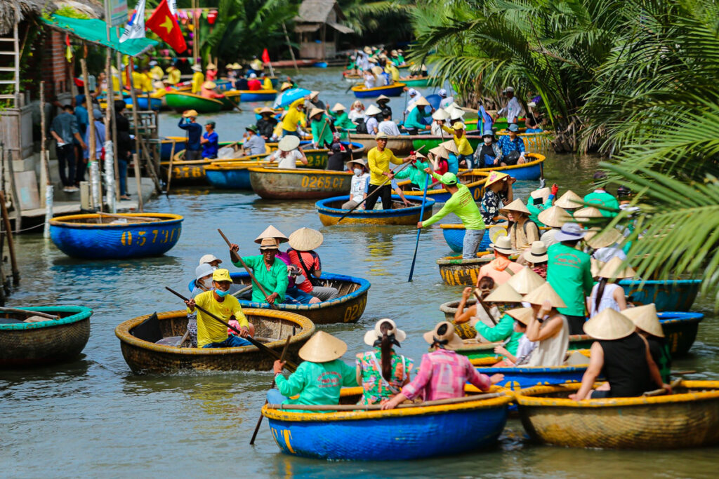 basket boat hoi an foret cocotiers
