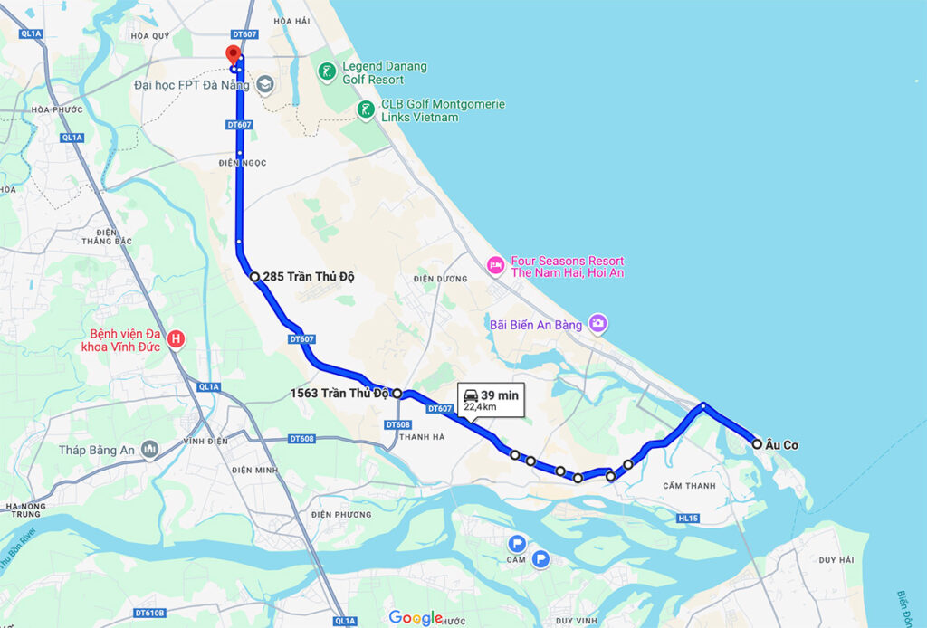 bus hoi an danang arret