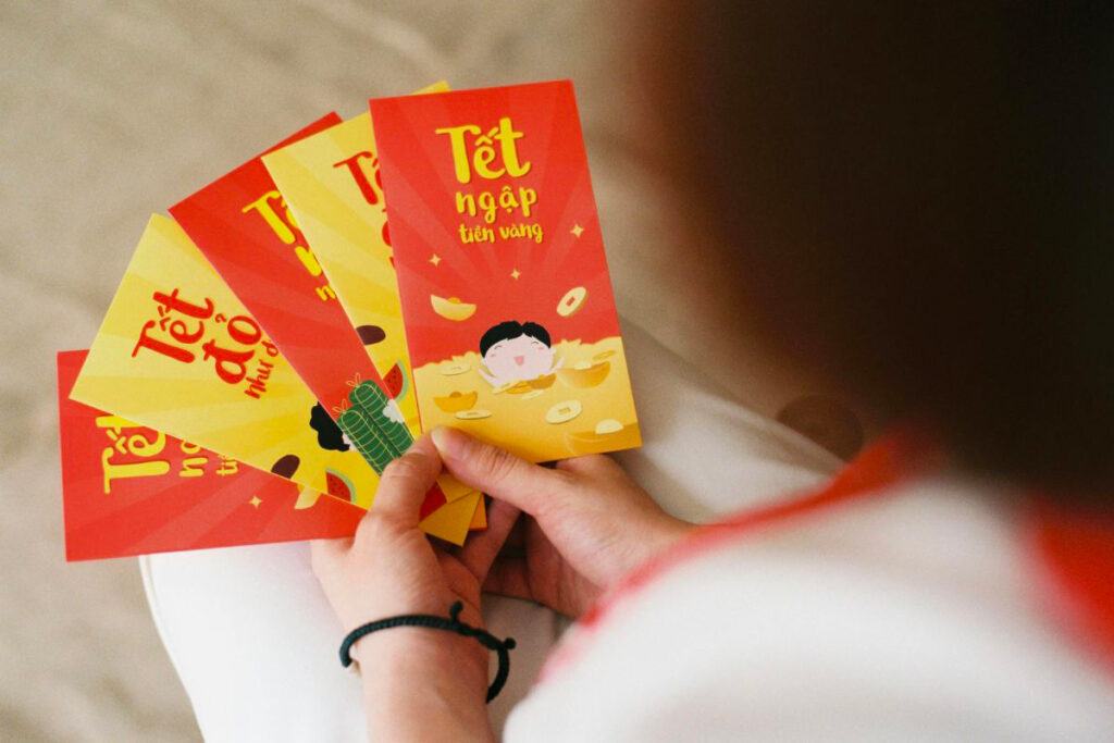 enveloppe rouge li xi vietnam