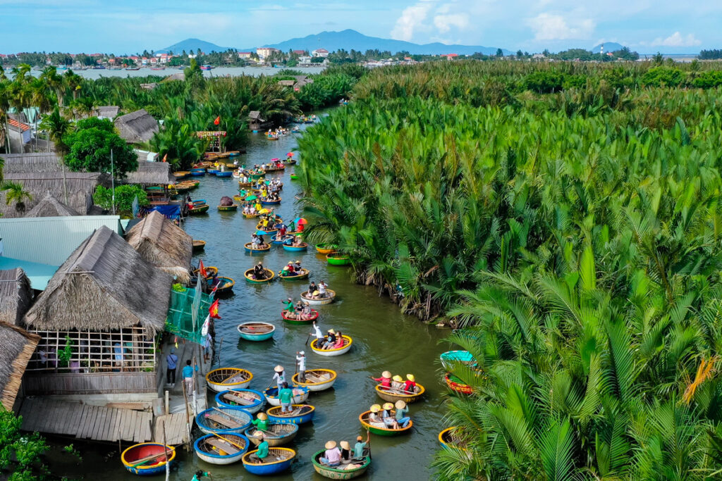 foret cocotier basket boat hoi an 6