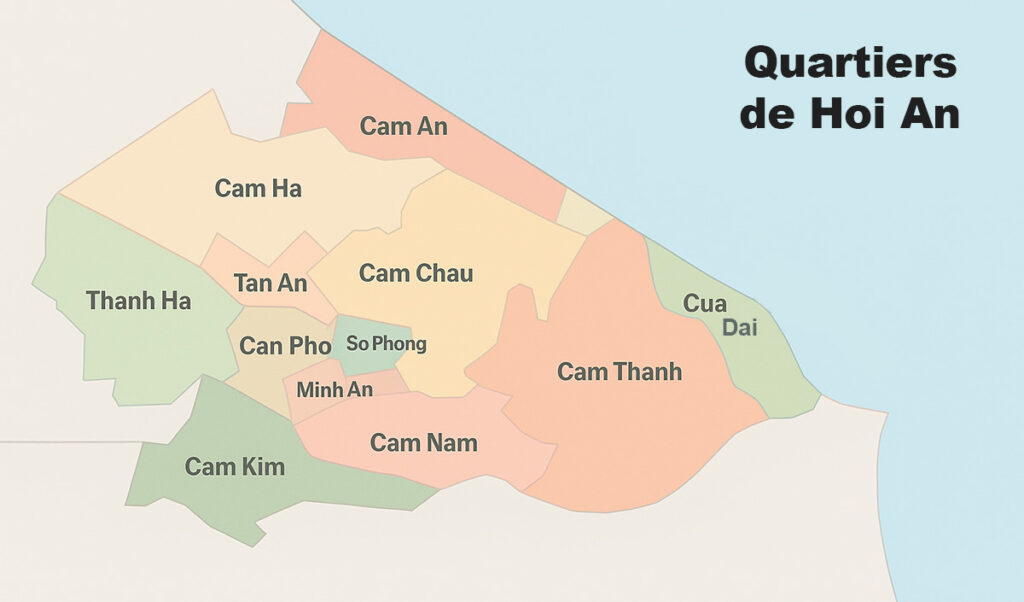 quartiers hoi an carte