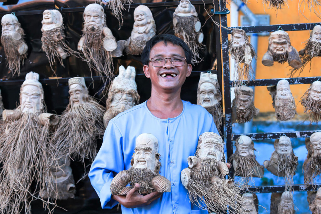 scupture racine bambou hoi an