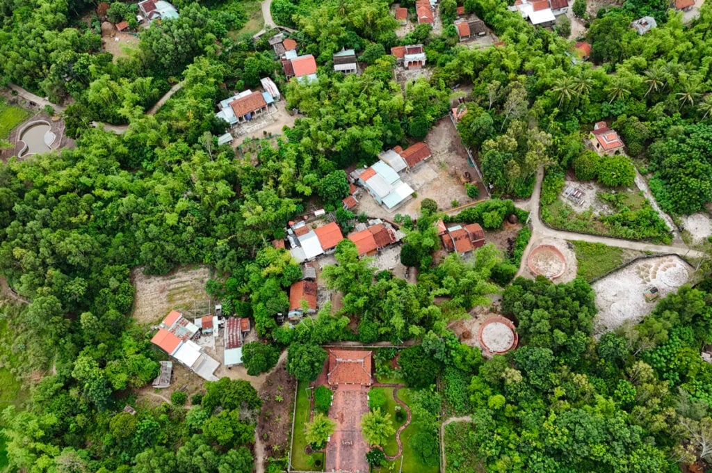 tunnels de ky anh depuis le ciel