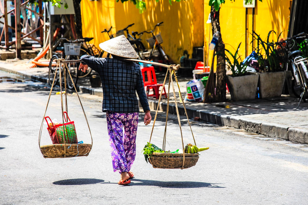 vendeuse de fruit au vietnam